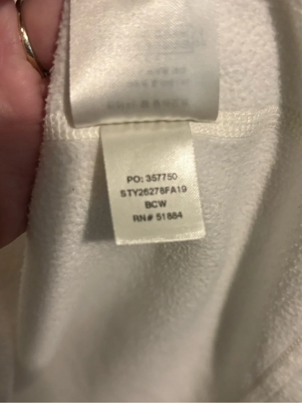 Patagonia Women's micro D  lwhite Half-Zip Fleece Pullover Sz  large - Picture 7 of 9